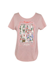 Puffin in Bloom: Emma Women's Relaxed Fit T-Shirt Small 