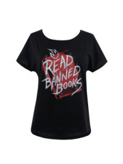 Read Banned Books (Graffiti Art) Women's Relaxed Fit T-Shirt X-Small 