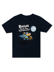 Dog Man: Reading Gives You Superpowers Kids' T-Shirt - 10/12 Yr 