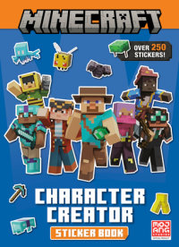 Book cover for Minecraft Character Creator Sticker Book (Minecraft)