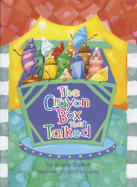 Book cover for The Crayon Box that Talked