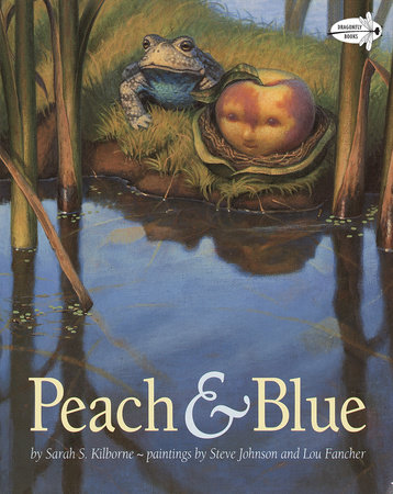 Peach and Blue by 