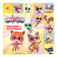 Book cover for Disney Junior SuperKitties: Welcome to Kittydale: A Tabbed Board Book