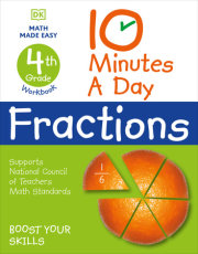 10 Minutes a Day Fractions, 4th Grade 