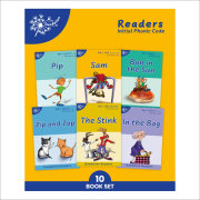 Phonic Books Dandelion Readers Set 1 Units 1-10 Sam (Alphabet Code Blending 4 and 5 Sound Words)