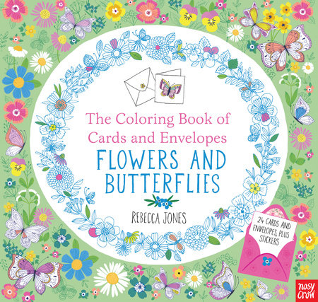 The Coloring Book of Cards and Envelopes: Flowers and Butterflies