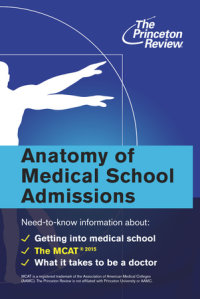 Book cover for Anatomy of Medical School Admissions