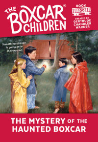 Book cover for The Mystery of the Haunted Boxcar