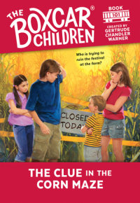 Book cover for The Clue in the Corn Maze