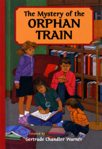 Book cover for The Mystery of the Orphan Train