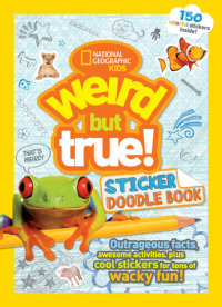 Book cover for Weird But True! Sticker Doodle Book