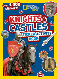 Book cover for National Geographic Kids Knights and Castles Sticker Activity Book