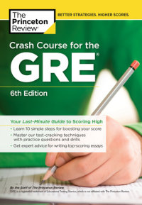 Book cover for Crash Course for the GRE, 6th Edition