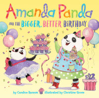 Book cover for Amanda Panda and the Bigger, Better Birthday