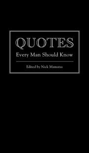 Quotes Every Man Should Know