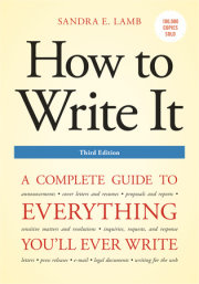 How to Write It, Third Edition 