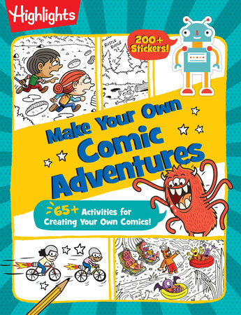 Comic Adventures: Puzzle, Doodle, Sticker, and Cartooning Activities