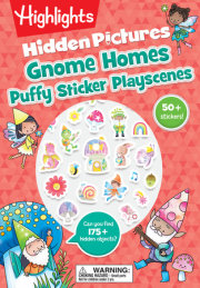 Gnome Homes Hidden Pictures Puffy Sticker Playscenes