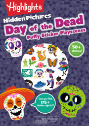 Day of the Dead Hidden Pictures Puffy Sticker Playscenes 