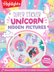 Super Sticker Unicorn Hidden Pictures 