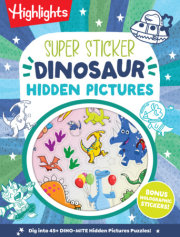 Super Sticker Dinosaur Hidden Pictures 