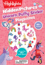 Unicorn Hidden Pictures Puffy Sticker Playscenes 