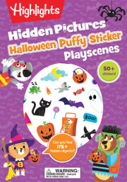 Halloween Hidden Pictures Puffy Sticker Playscenes 