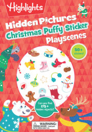 Christmas Hidden Pictures Puffy Sticker Playscenes 