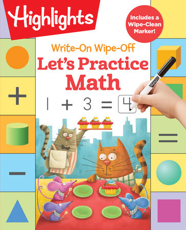 Write-On Wipe-Off Let's Practice Math