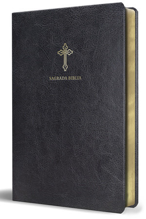 Biblia Católica en español. Símil piel negro, tamaño pequeño / Catholic Bible. Spanish-Language, Leathersoft, Black, Compact