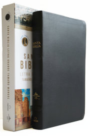 Biblia Reina Valera 1960 letra grande. Piel Premier negro, índice, tamaño manual  / Spanish Bible RVR 1960 Handy Size, Large Print, Index Tabs, Bonded Leather 