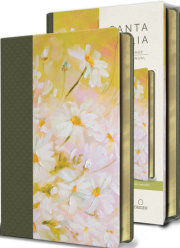 Biblia Reina Valera 1960 letra grande. Piel verde con flores, tamaño manual / Spanish Bible RVR 1960 Large Print. Imitation Green Leather With Flowers 