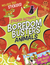 Book cover for Boredom Busters: Animals Sticker Activity
