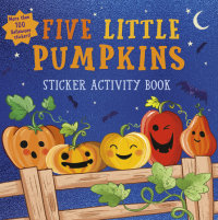Book cover for Five Little Pumpkins sticker activity book