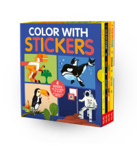 Book cover for Color with Stickers 4-Book Boxed Set