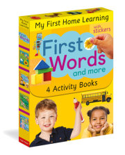 First Words and More: 4 Activity Book Boxed Set with Stickers 