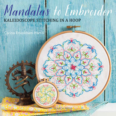 Mandalas Embroidery Pattern Transfers Set of 10 Reusable Iron-On