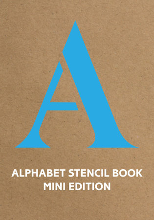 Alphabet Stencil Book mini edition (blue)