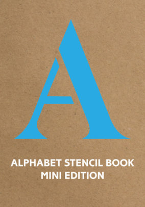 Alphabet Stencil Book mini edition (blue) - Author Batsford Books