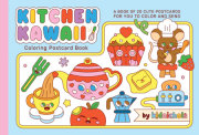 Kitchen Kawaii Coloring Postcard Book 