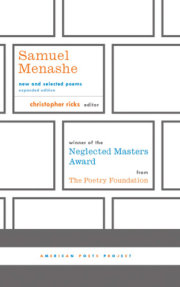 Samuel Menashe: New and Selected Poems 