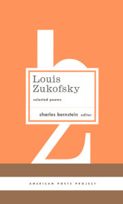 Louis Zukofsky: Selected Poems 
