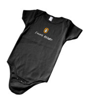 Onesie: Future Reader (6-12 mos) Black 