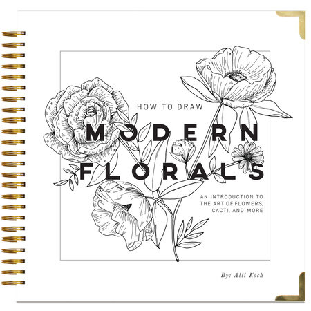 Velvet Coloring Posters, MODERN FLORAL FRAMEABLE WALL ART, Alli Koch