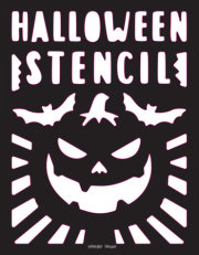 Stencil Book Halloween 