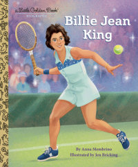 Book cover for Billie Jean King: A Little Golden Book Biography