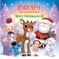 Book cover for Merry Christmas to All (Rudolph the Red-Nosed Reindeer)