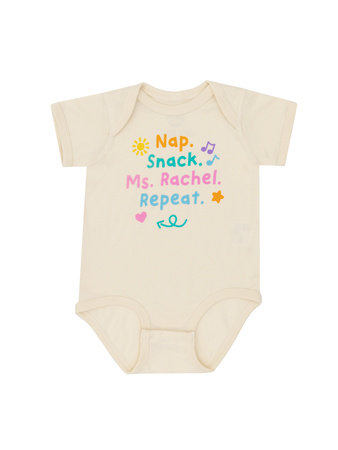 Nap. Snack. Ms. Rachel. Repeat Baby Bodysuit - 12 Mo