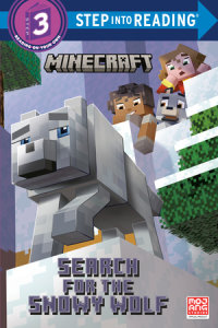 Book cover for Search for the Snowy Wolf (Minecraft)