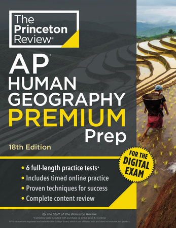 Princeton Review AP Human Geography Premium Prep, 18th Edition